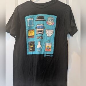 Breaking Bad Icons Black Graphic Tee Medium